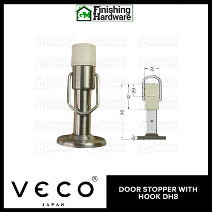 Veco Stainless Door Stopper with Hook DH-8