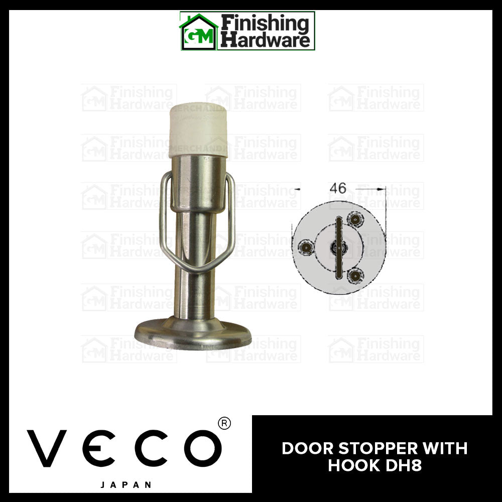 Veco Stainless Door Stopper with Hook DH-8