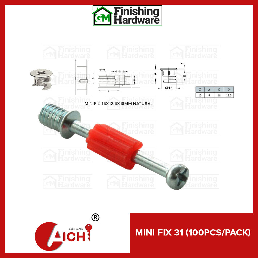 Mini Fix Copy Mini Fix 31 (100pcs/pack) – GM Finishing Hardware