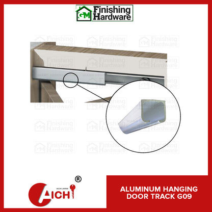 Aluminum G09 Door Track with 280D Nylon Rollers & 3 pcs Wall Bracket