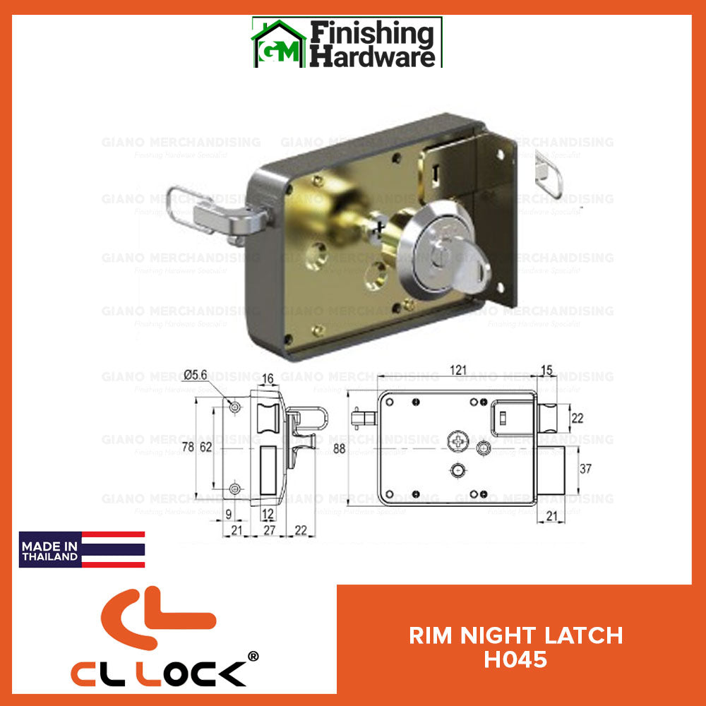 CyberLock Rim Night Door Latch H045
