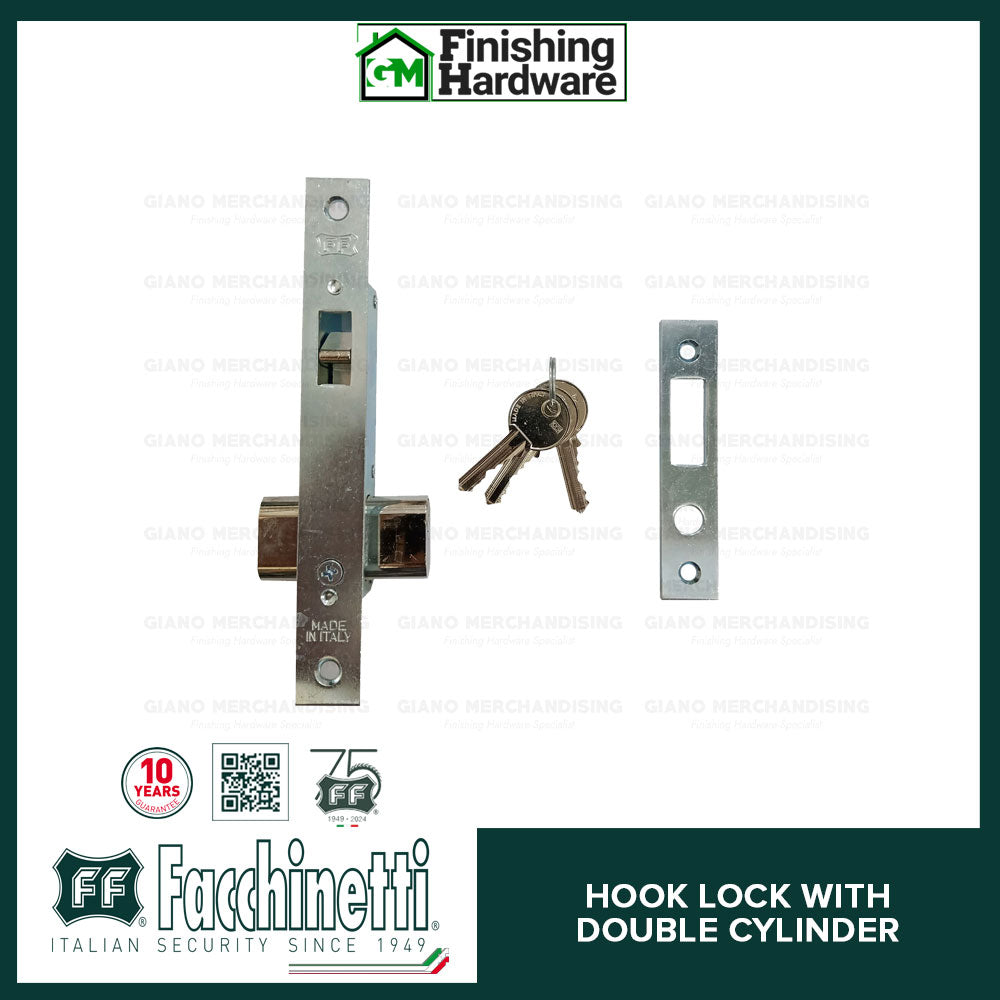 Facchinetti Hook Lock with Double Cylinder