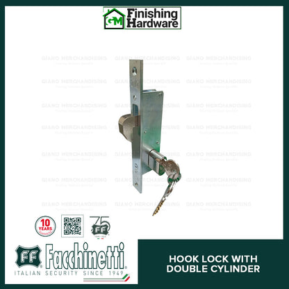 Facchinetti Hook Lock with Double Cylinder