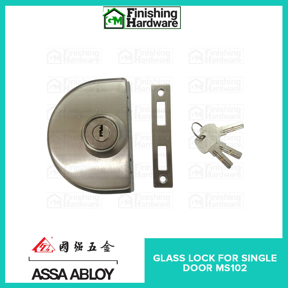 Assa Abloy Glass Lock Frameless Door MS102