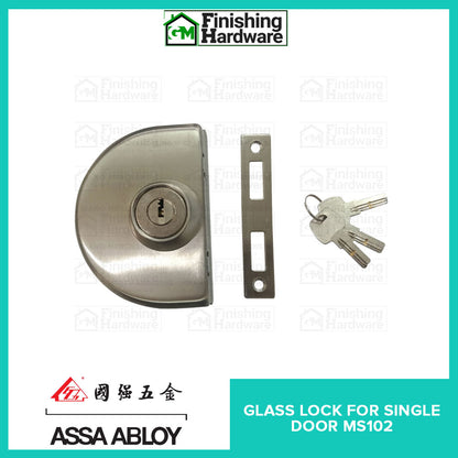 Assa Abloy Glass Lock Frameless Door MS102