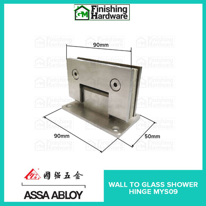 Assa Abloy Shower Hinge Wall to Glass MYS09