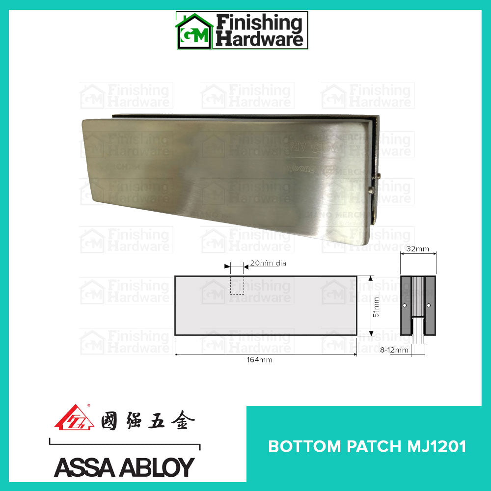 Assa Abloy Bottom Patch Fitting MJ1201