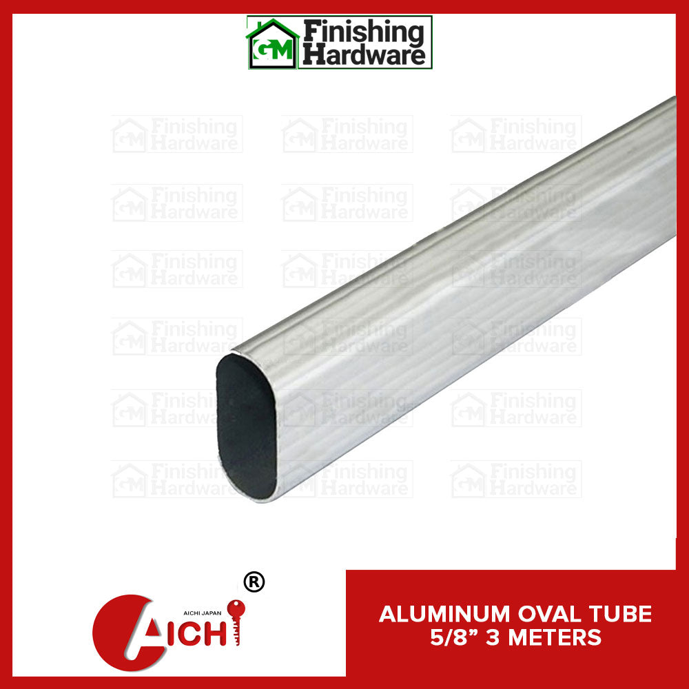 Aluminum Oval Tube 5/8" (3 Meters)