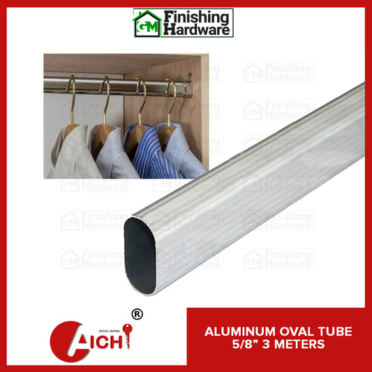 Aluminum Oval Tube 5/8" (3 Meters)