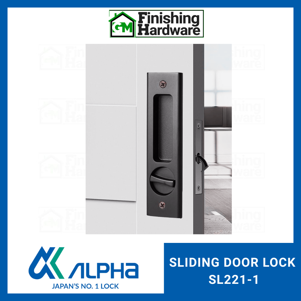 Alpha Sliding Door Lock SL221-1 (Square Type)