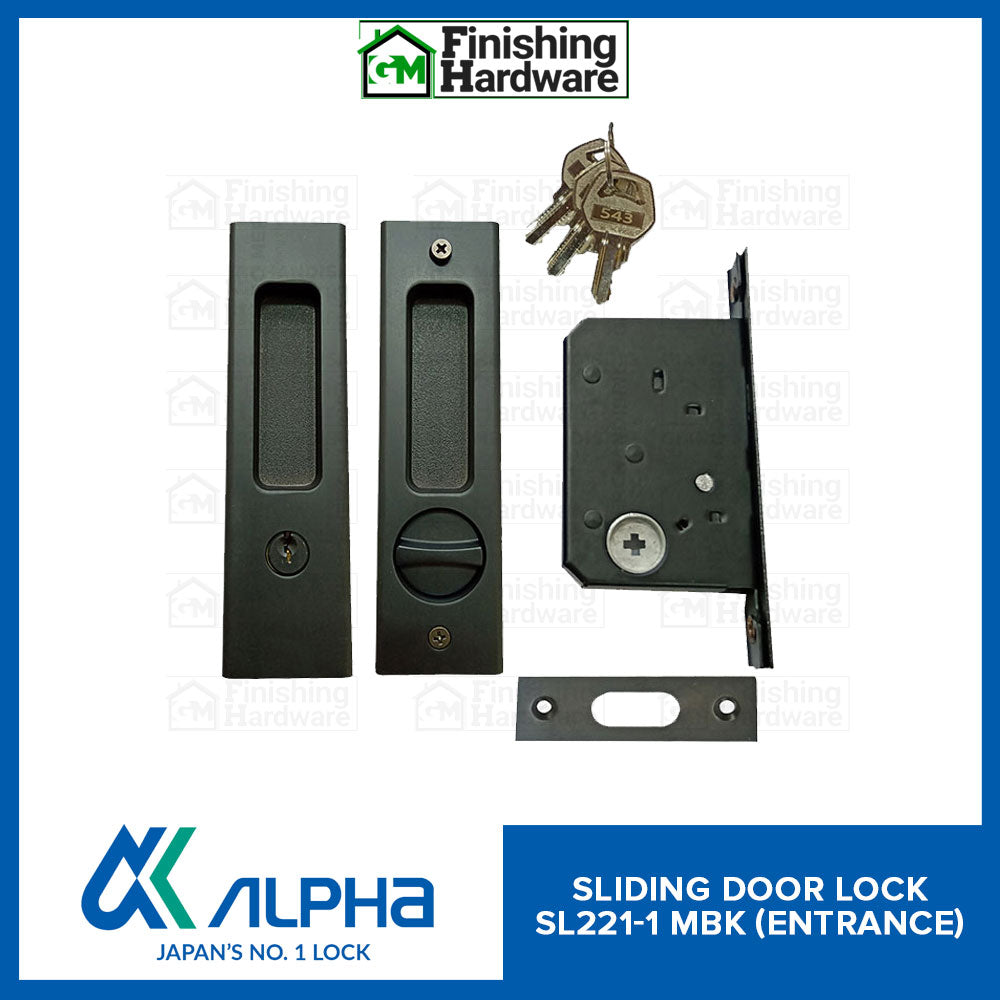 Alpha Sliding Door Lock SL221-1 (Square Type)
