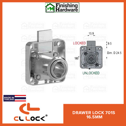 CyberLock Drawer Lock 701S (16.5mm Diameter)