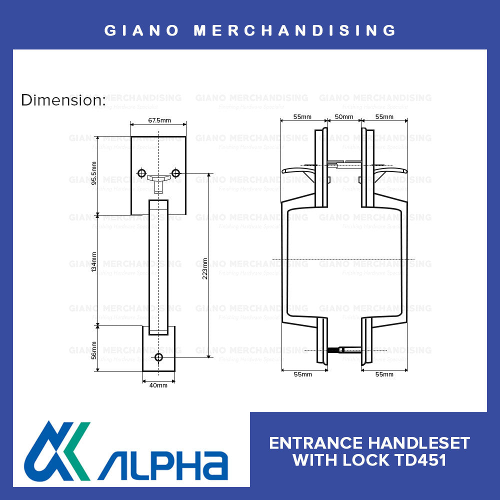 Alpha Entrance Thumb Latch TD451