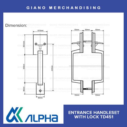 Alpha Entrance Thumb Latch TD451