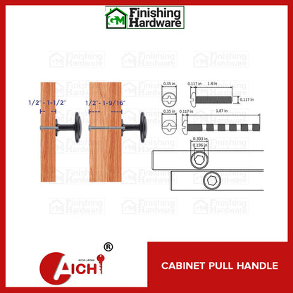 Cabinet Knob Handle 6905 BLK