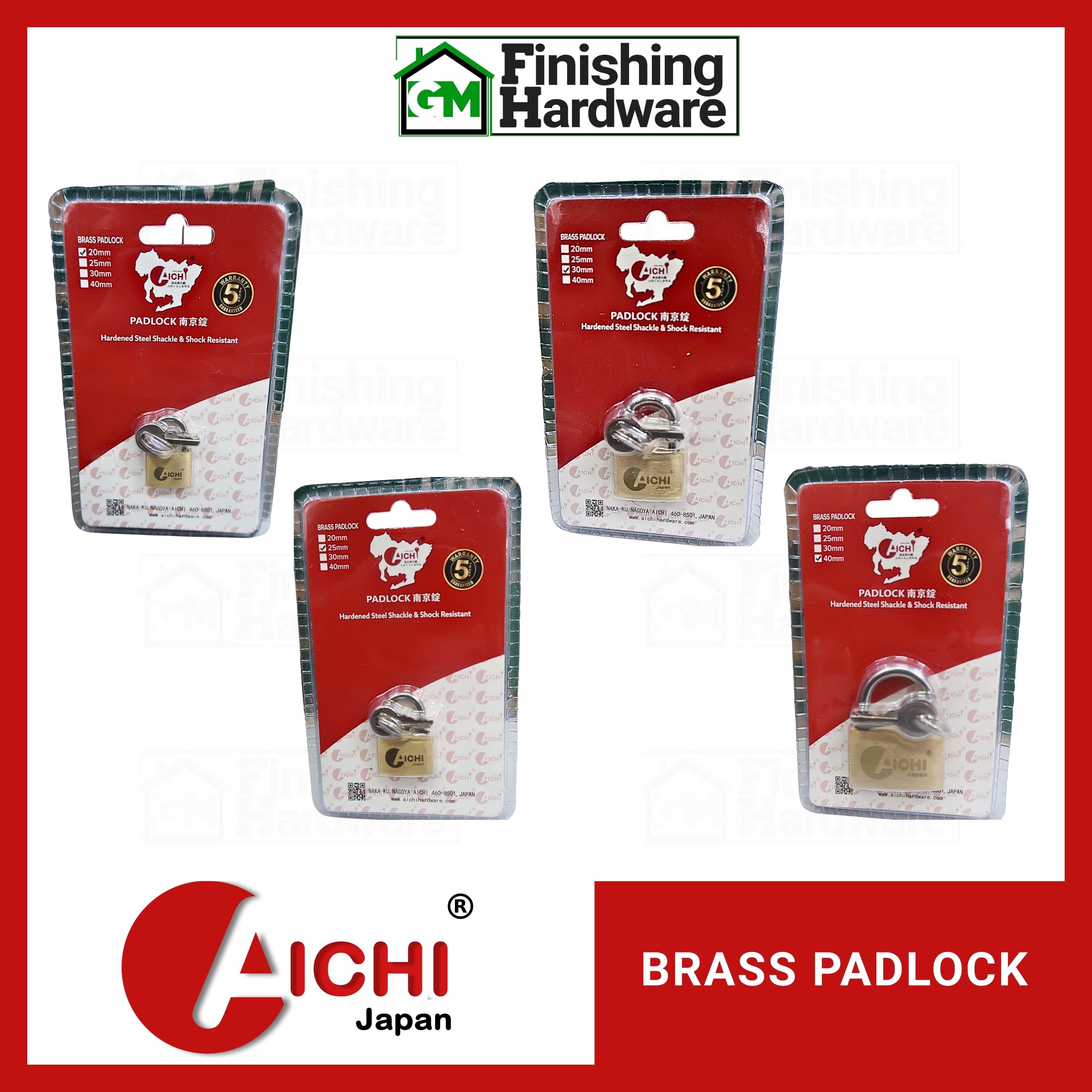 Aichi Brass Padlock – GM Finishing Hardware