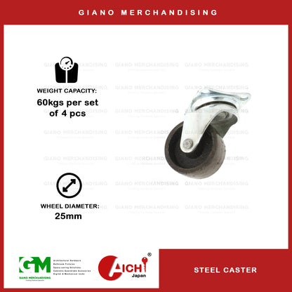 Steel Caster Wheel (4pcs)
