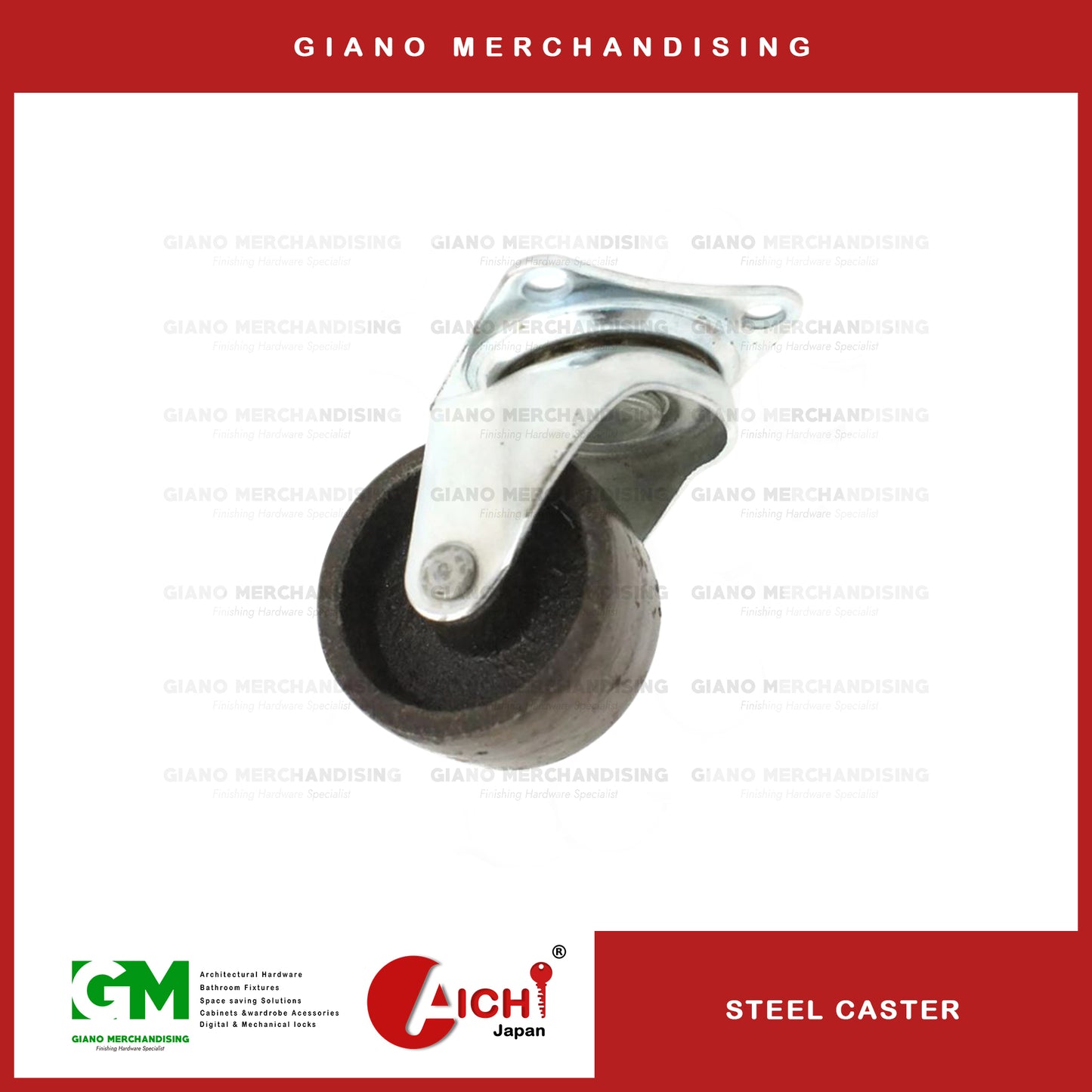 Steel Caster Wheel (4pcs)